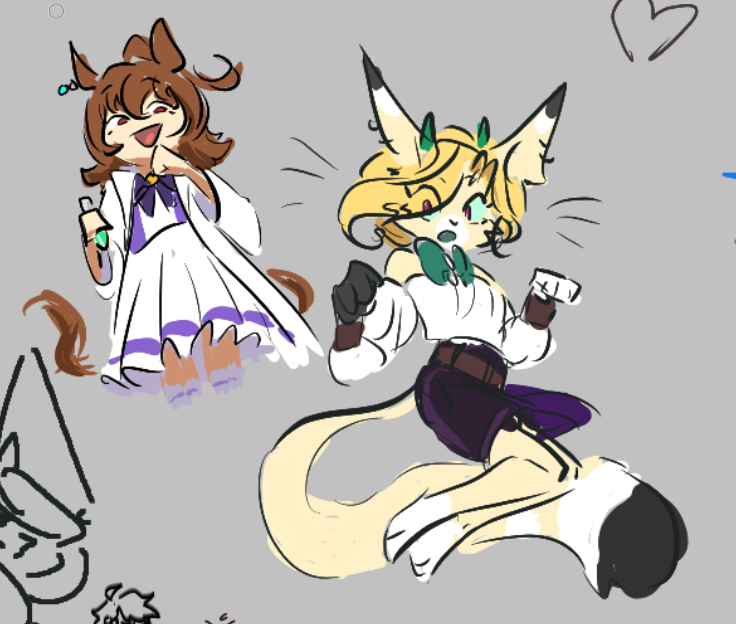Slarbi13's tweet image. I don't know why, but the brushes in Magma are incredibly convenient and it's very pleasant to draw funny sketches with them!