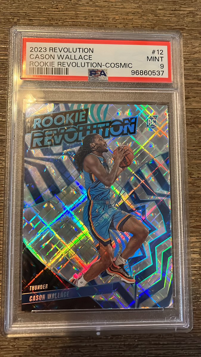 deanglass12's tweet image. Cason Wallace Rookie /99 PSA 9

$25