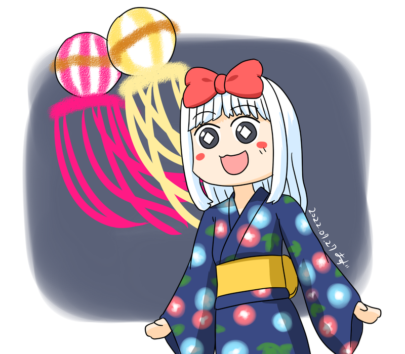 osuzu3276's tweet image. #みなさん3年前の今頃はどんな絵描いてましたか 
一宮の七夕祭りの土辺でした。