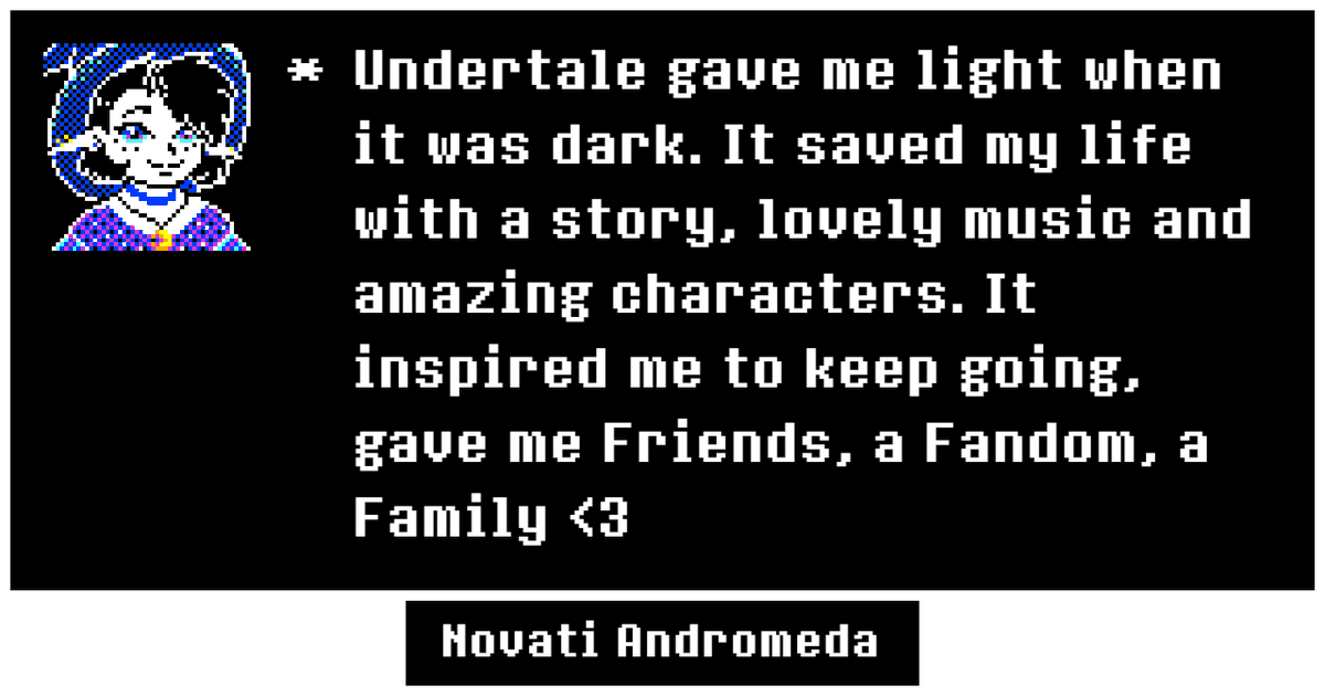 NovatiAndromeda's tweet photo. @tobyfox "Despite everything, it's still you" https://t.co/mDs5z2IJW0