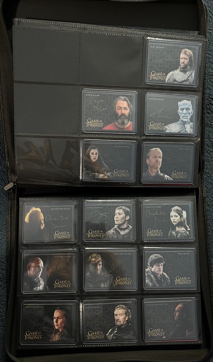 Game of Thrones <a href="/SciFiHobby/">Rittenhouse Archives</a> Gold Auto collection grows! #thehobby