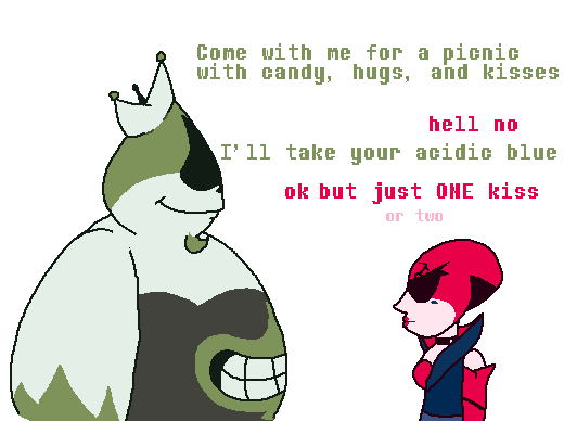 Cute couple ❤️💚
#deltafell #CyberSpade 
(@Void_VunzzZ )
