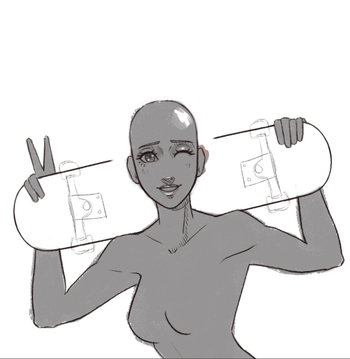 niniaa1111's tweet image. When you’re in the bald process of your drawing and you realize…👽
(Pls tell me y’all have seen those yn vids😭)