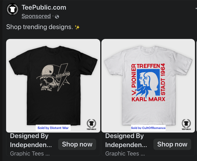 JeffNBigsby's tweet image. First and foremost, TeePublic is insane copyright infringement, but also schitzo.