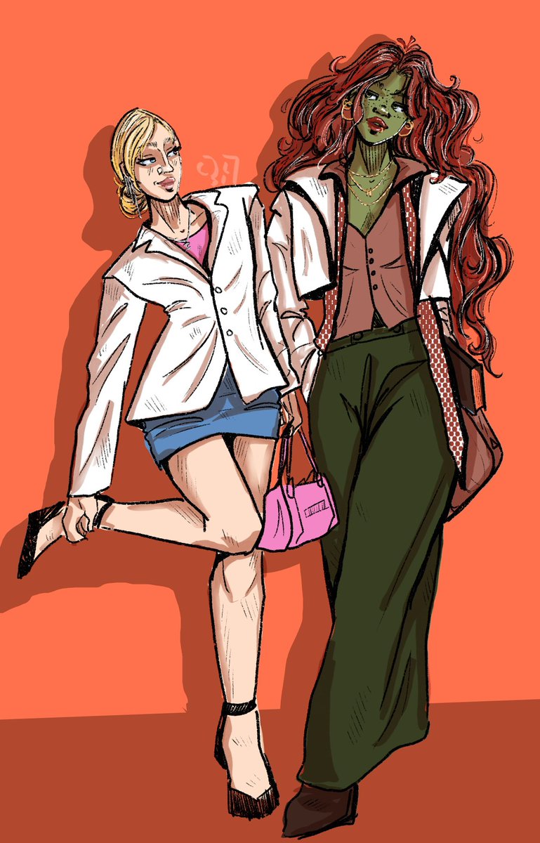 QueerAtelier's tweet image. They’re proffessionals🩺  
#Harlivy #HarleyQuinn #PoisonIvy