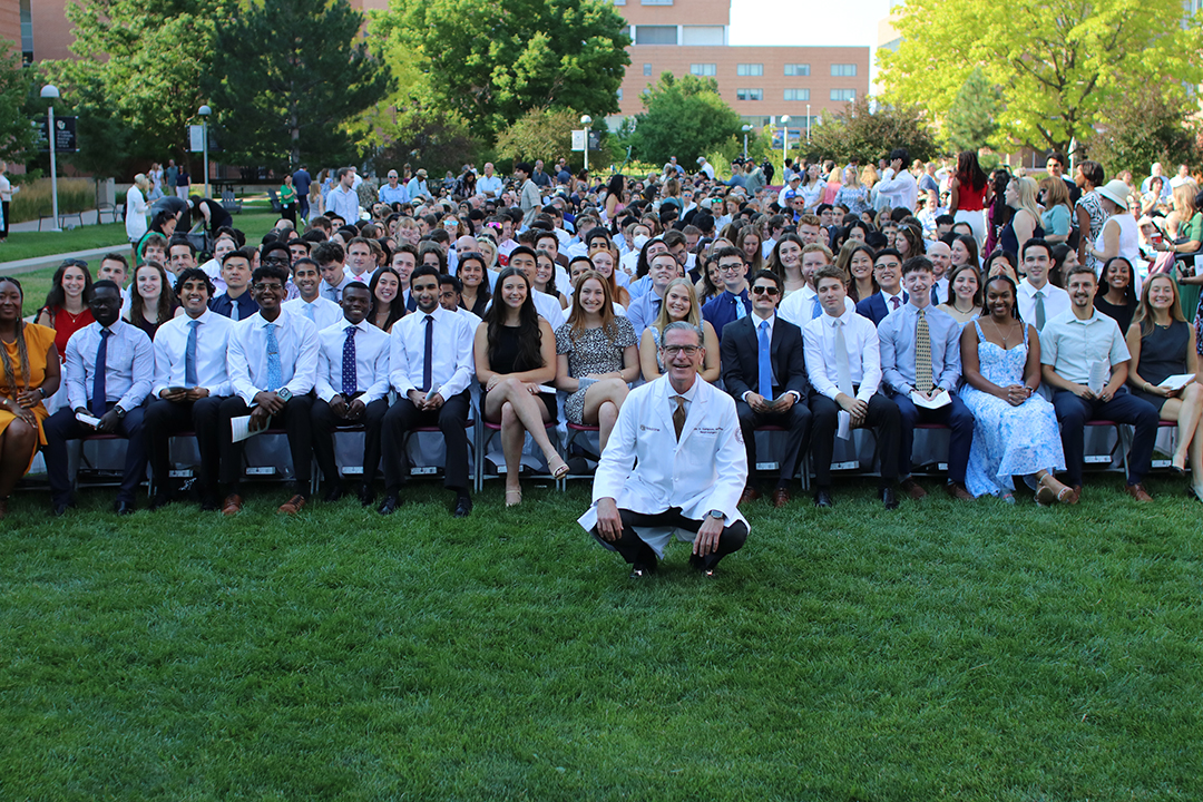 CUMedicalSchool's tweet image. What an incredible first day as medical students for the Class of 2029! 🩺