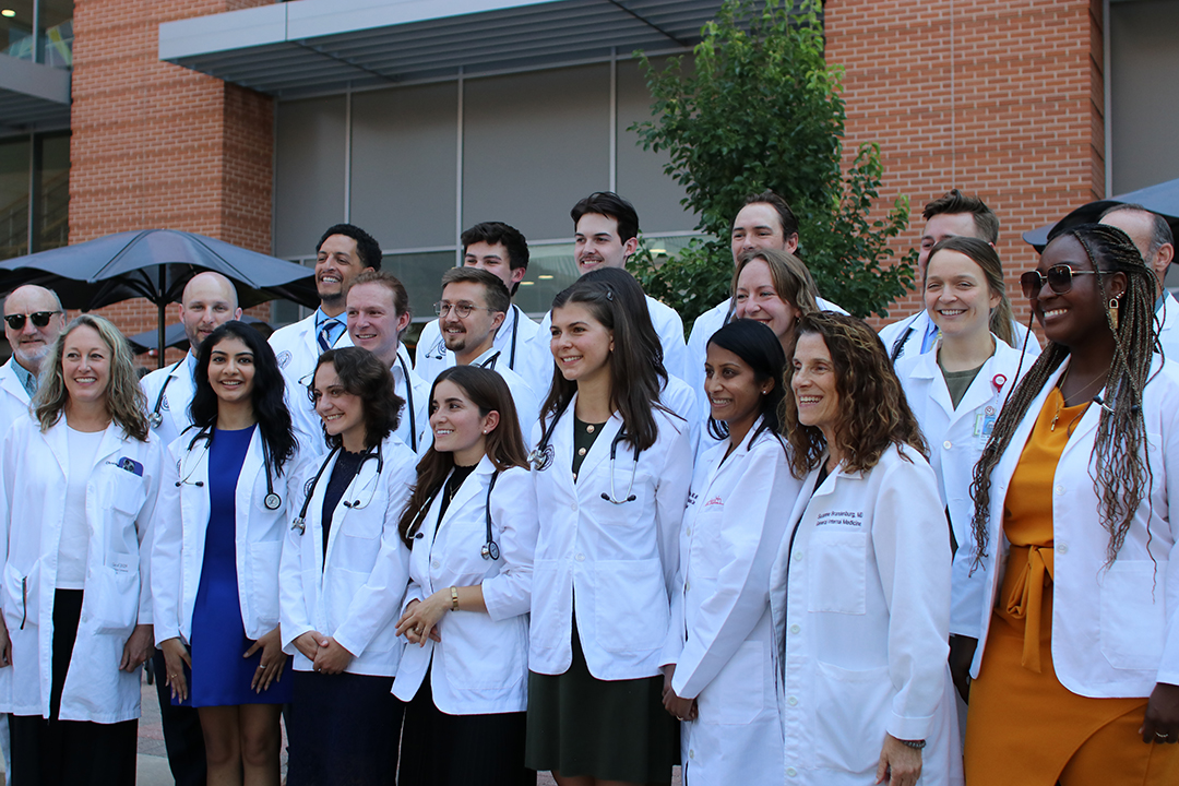 CUMedicalSchool's tweet image. What an incredible first day as medical students for the Class of 2029! 🩺