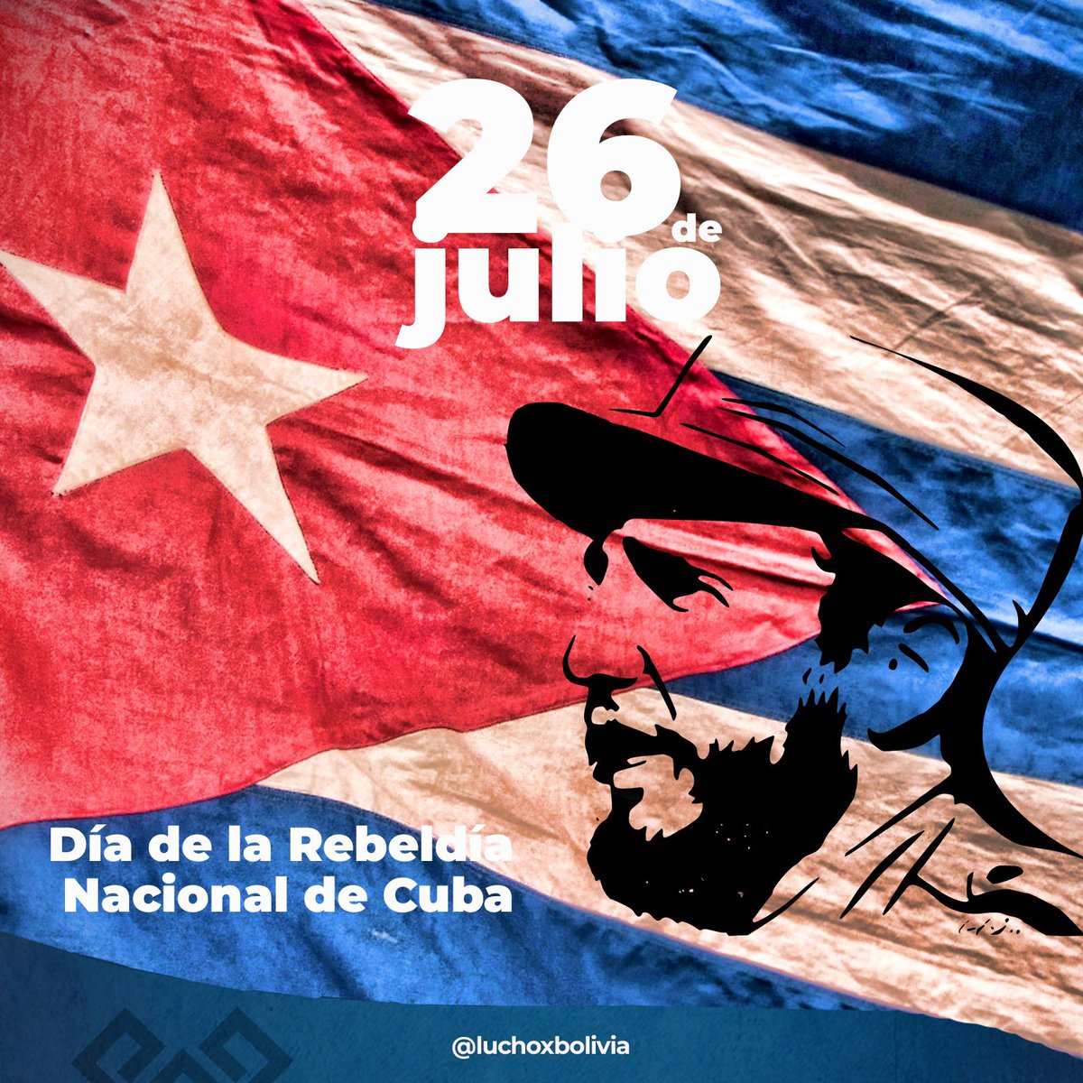 Saludamos al Gobierno y al valiente pueblo de #Cuba🇨🇺en el Día de la Rebeldía Nacional. Hoy recordamos aquel 26 de julio de 1953, fecha que marcó el inicio de la heroica lucha de #Fidel contra la dictadura batistiana. El asalto a los cuarteles Moncada y Carlos Manuel de Céspedes