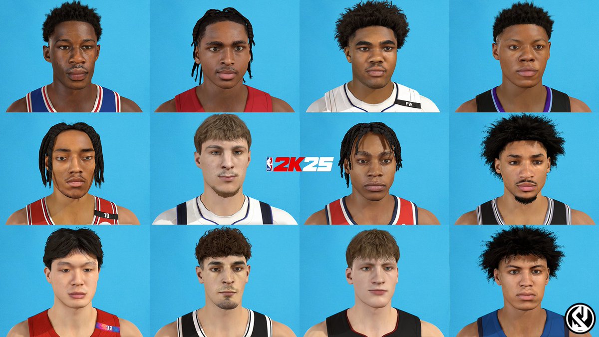 Happy to announce that I’ve finally finished one of the projects I had planned for this year. Introducing the massive cyberface pack for NBA 2K25, featuring 30 hand-sculpted renders of all the first-round rookies. The pack also includes a complete 2025-2026 roster update.