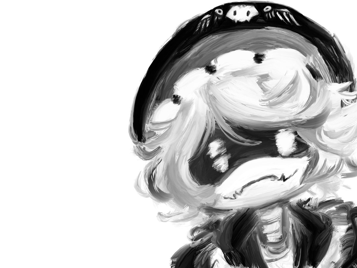 wingedwolf_67's tweet image. Playing with a procreate brush, he’s a little bastard