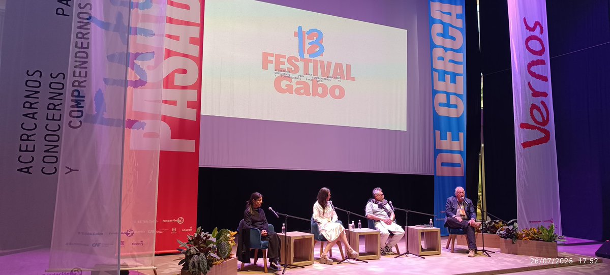 Siempre es un gusto compartir con los colegas al abrigo de la querida <a href="/FundacionGabo/">Fundación Gabo</a> y escuchando a grandes reporteros como Jon Lee Anderson, <a href="/IngridBee/">Ingrid Bejerman</a>, Patricia Nieto y Cristian Alarcón. 👏🏼👏🏼👏🏼👏🏼
#FestivalGabo2025