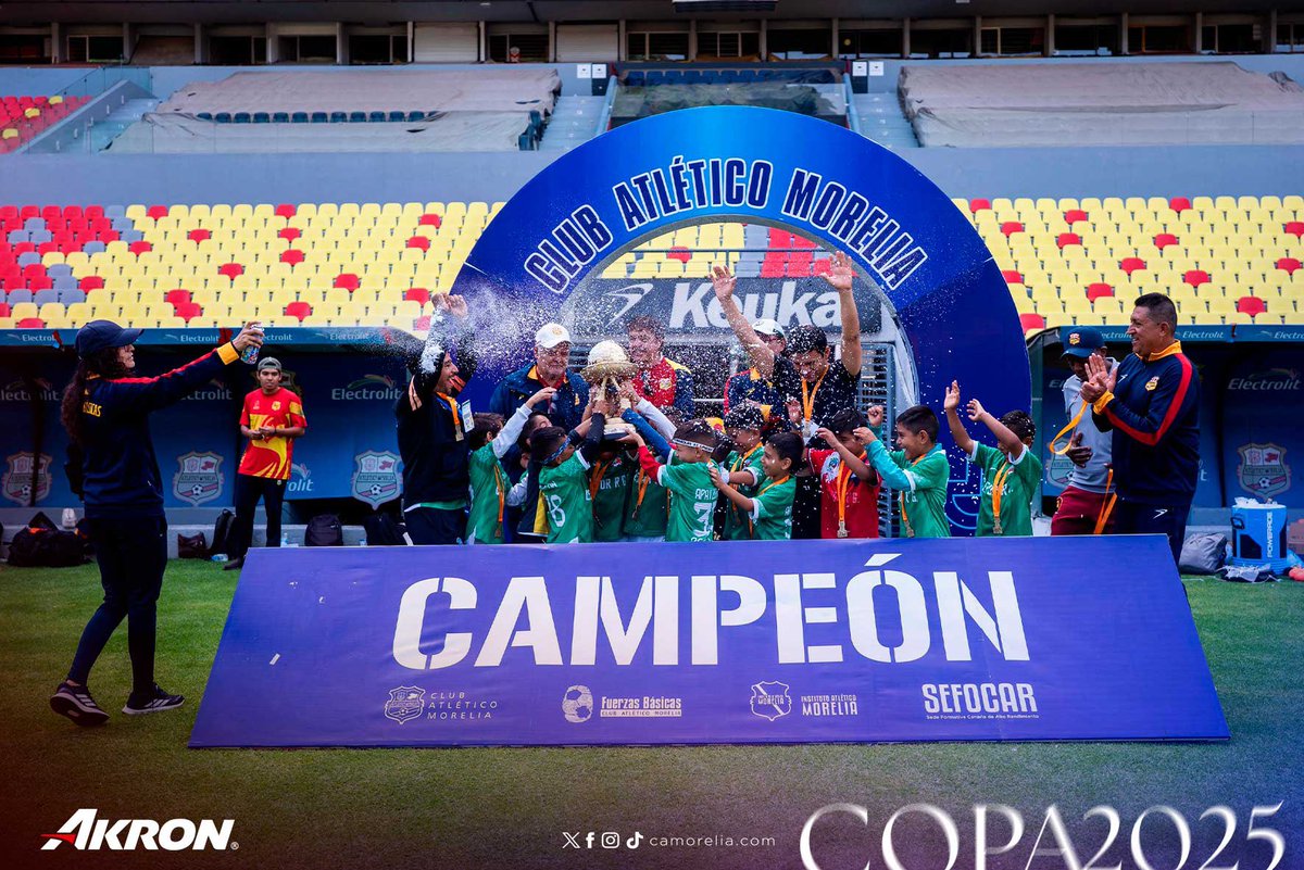 C_A_Morelia's tweet image. | @Grupo_AKRON | Felicidades a los campeones de la Copa CAM 2025. 🏆
#DelCanarioSoy