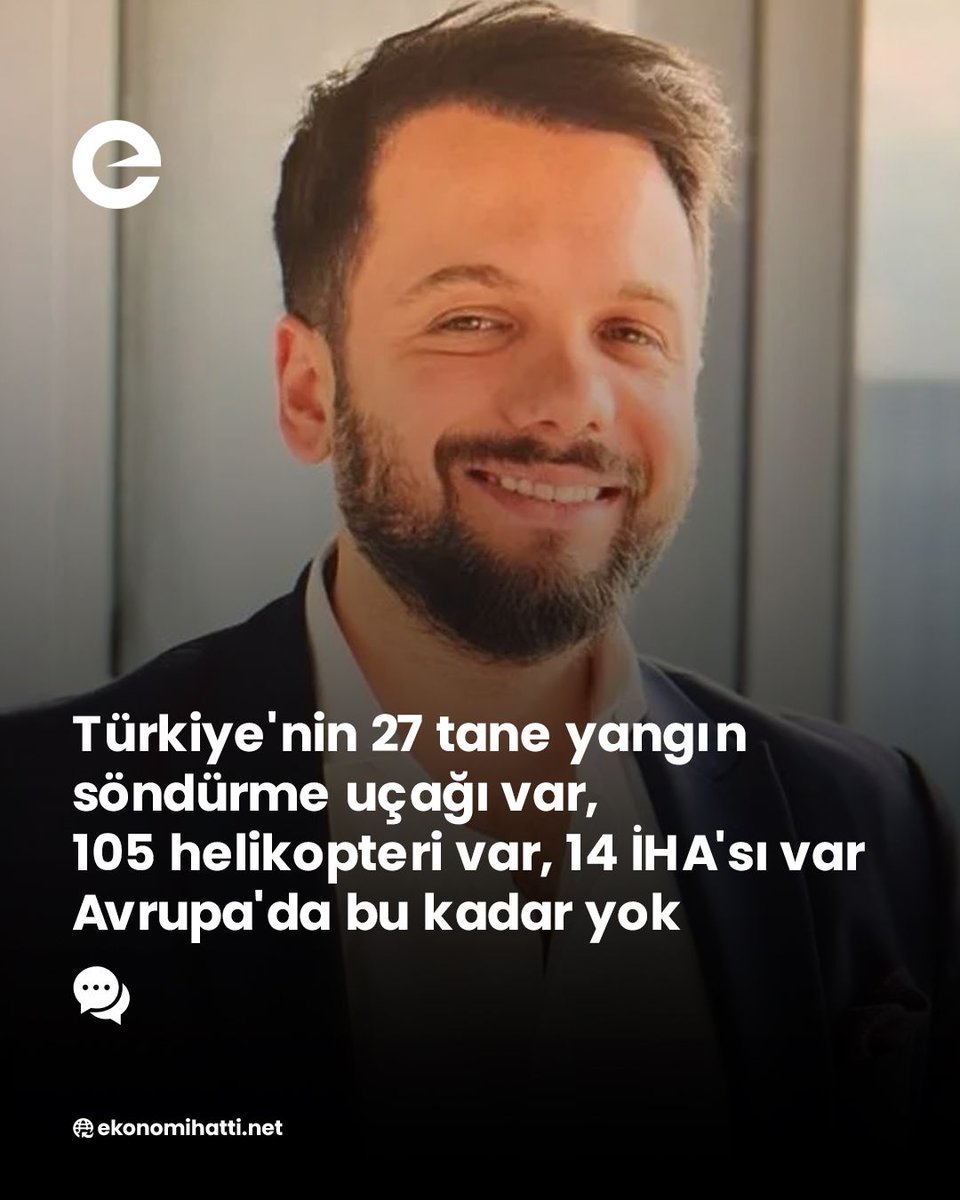 ⭕️ Hükümete yakınlığıyla bilinen Gazeteci Taha Hüseyin Karagöz:

🗣️ “Türkiye'nin 27 tane yangın söndürme uçağı var, 105 helikopteri var, 14 İHA'sı var. Avrupa'da bu kadar yok”
