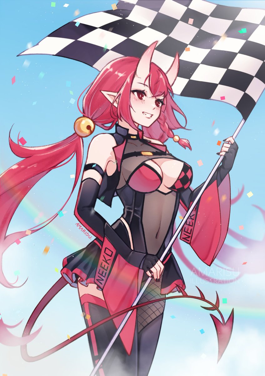 amarisuart's tweet image. art attack for @NeekoArcaea ❤️Lovely oni sister, what can I say~
#artfight