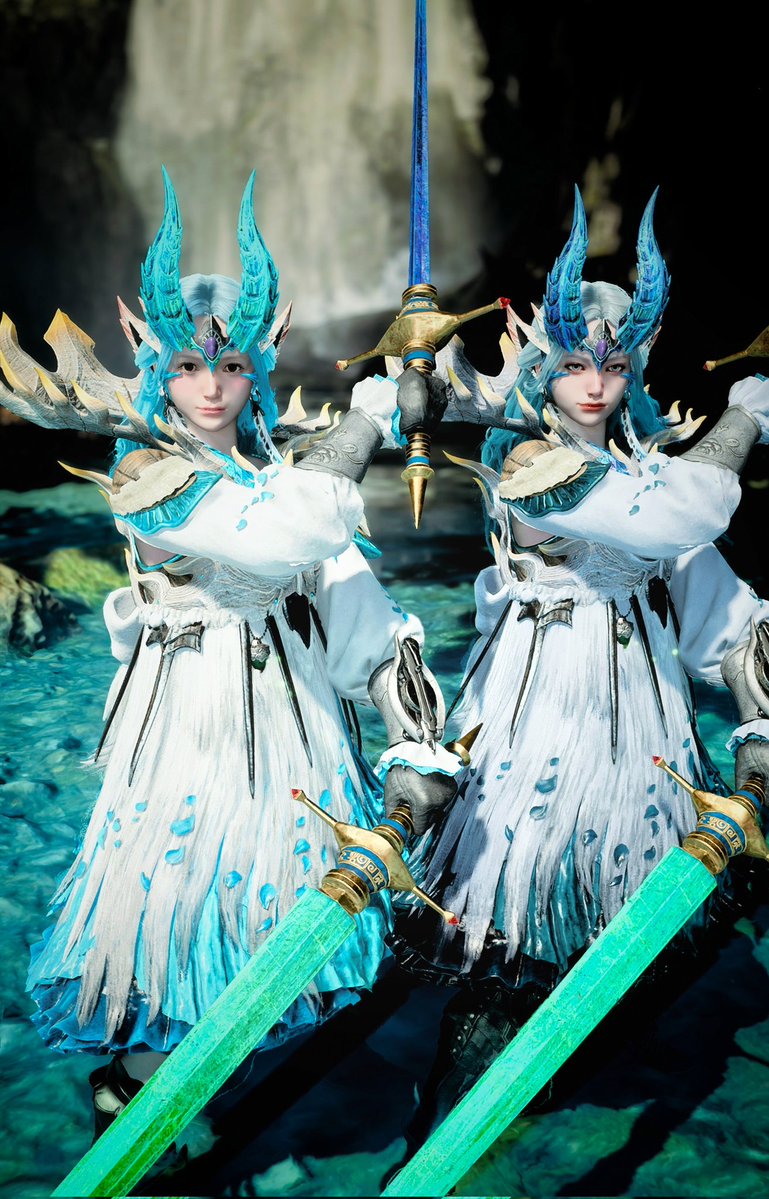 ame_GameSS_'s tweet image. 昨日はemperorさん(@empe_mhx )と遊んできました!
重ね着と髪型をおそろいにして、双子ちゃんコーデに☺️
自分の考えた重ね着を着てもらえるのはとても嬉しいものですね( ˊᵕˋ* )
それに狩りもたくさんお手伝いしてもらって、本当にありがとうございます〜🙏✨