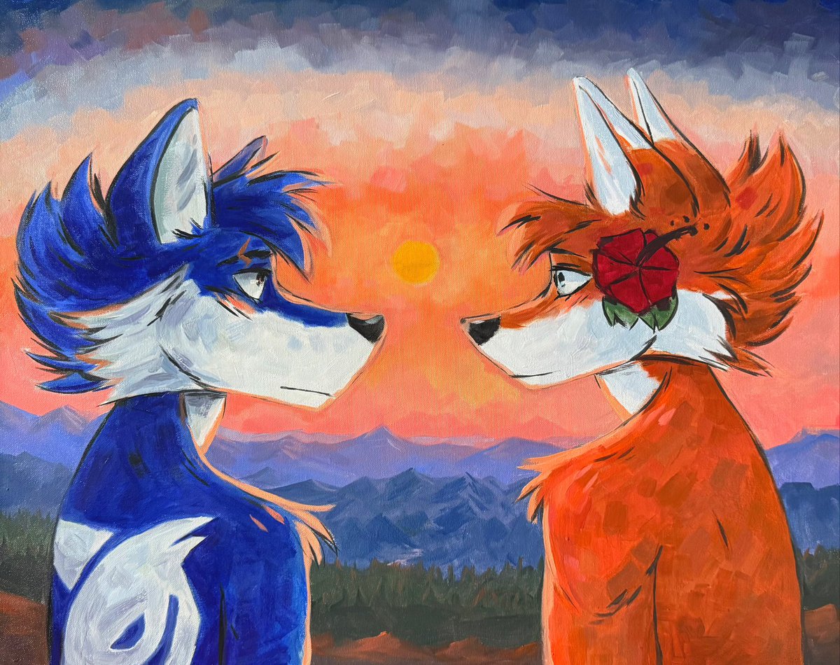 Spectry and Blaze 

Oil on canvas