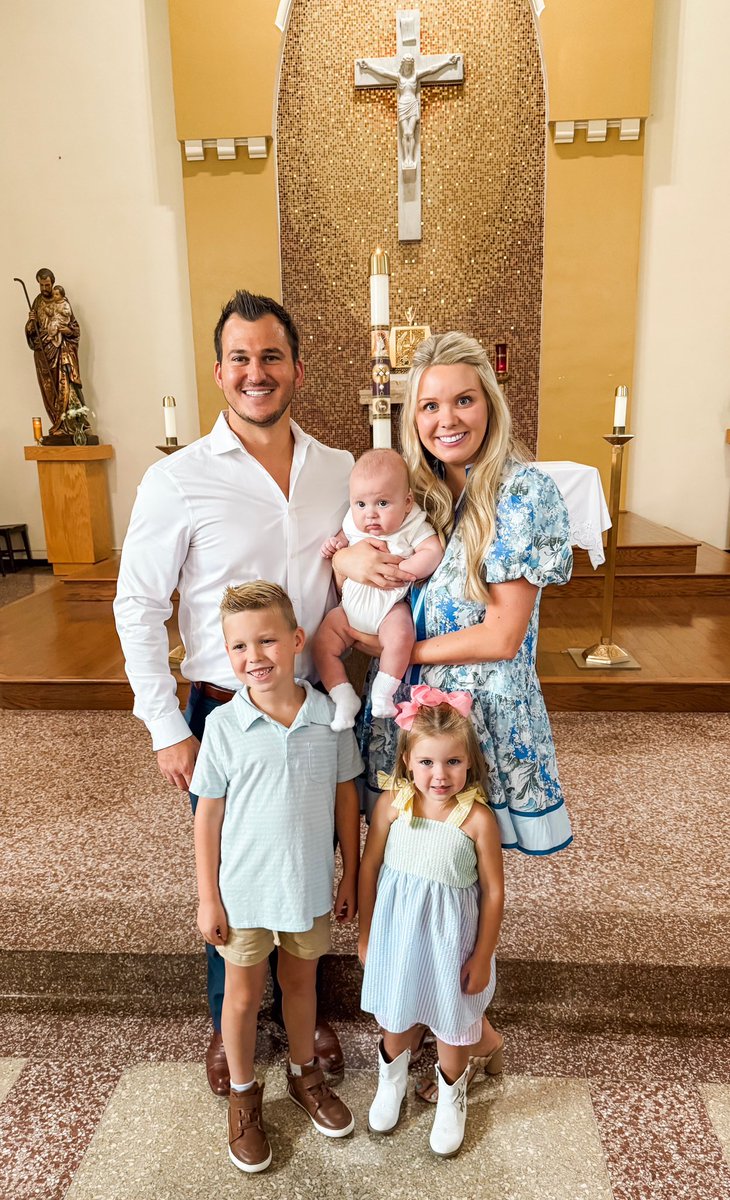 Barrett Barnes’ Baptism. No tears. Handled it like a champ!