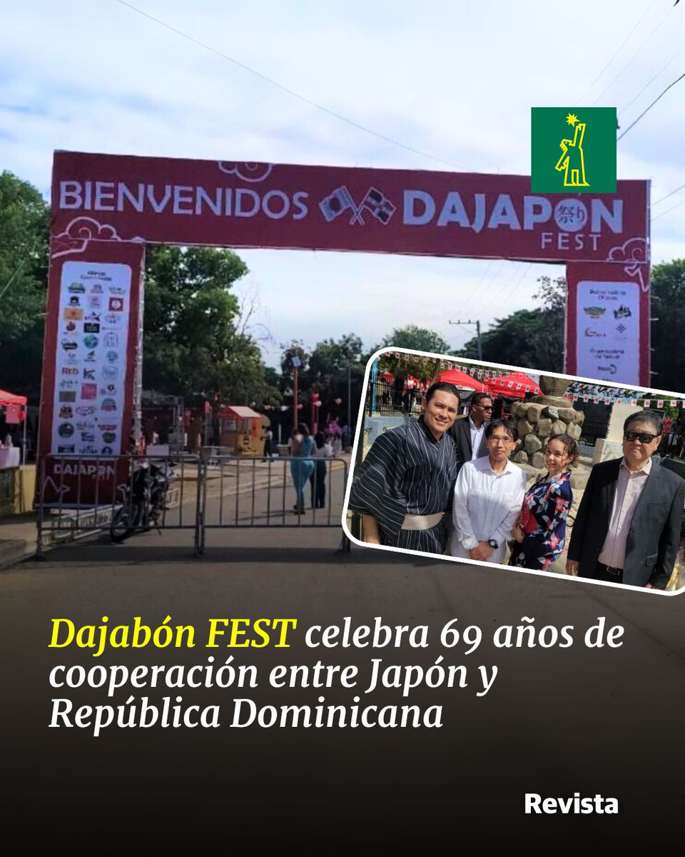 DiarioLibre's tweet image. 🎭 |#CulturaDL| La comunidad fronteriza de La Vigía, en Dajabón, se convirtió en el epicentro de la cultura japonesa con la celebración del Dajabón FEST, un evento que conmemoró el 69.º aniversario de la llegada de la primera colonia japonesa al país buff.ly/HJH5cSc…