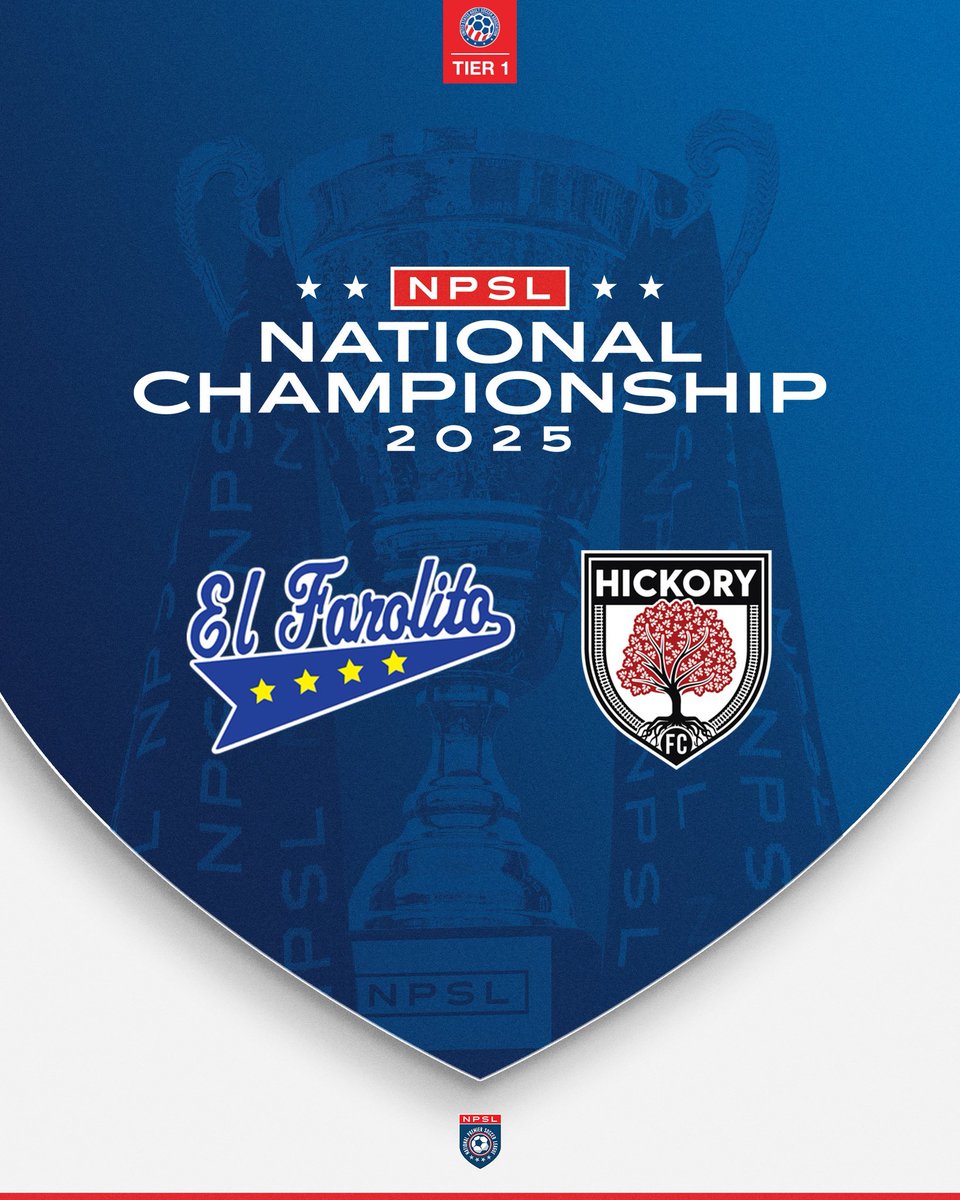 The #NPSL National Championship between <a href="/elfarolito_npsl/">El Farolito</a> and <a href="/HickoryFC/">Hickory FC</a> is set!