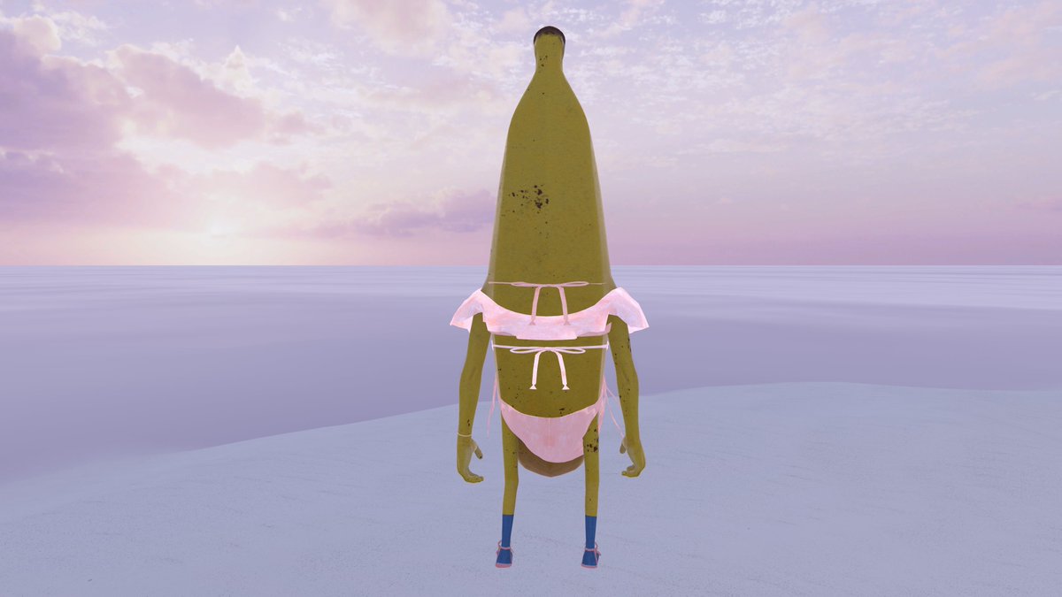 yea0sp's tweet image. バナナに水着を着せるなどをした
 #アルカ技研