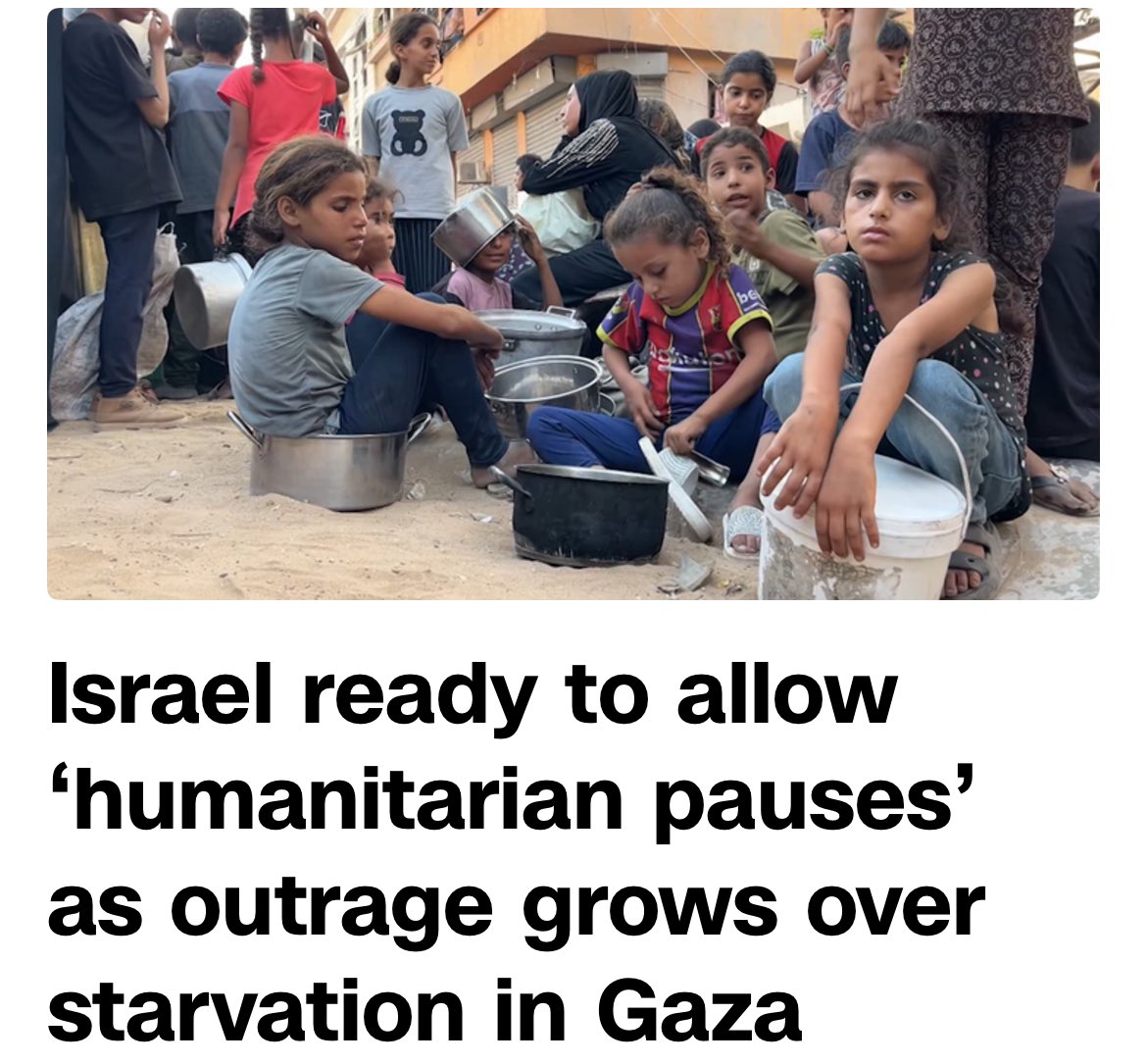 SilverioPR's tweet image. ¿Y qué pretende Israel, que le aplaudamos ese "allow" luego de haber "allowed" la muerte de hambre de miles de niños al impedir el paso de ayuda humanitaria? ¿Todavía hay quien crea que ese Estado Criminal de Israel es lo mismo que "el pueblo elegido por Dios?