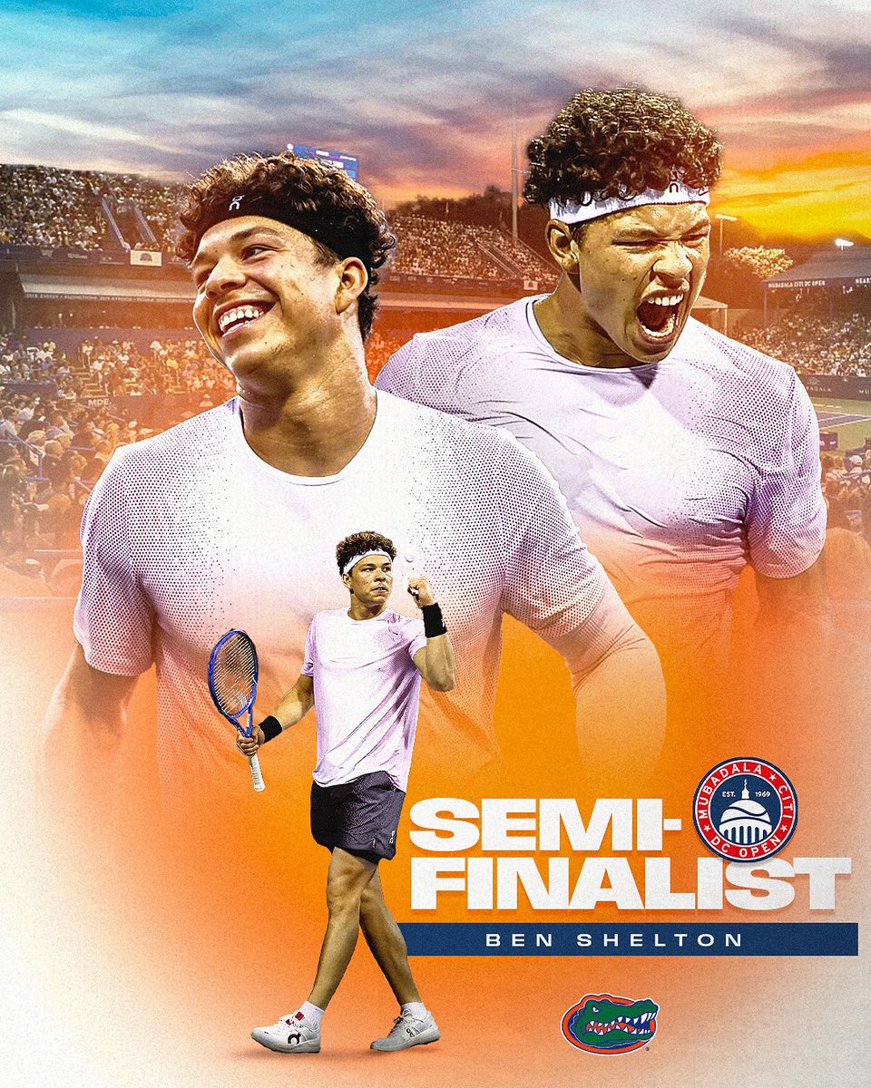 GatorsMTN's tweet image. Ben Shelton 🤝 DC Semifinals 

#GoGators