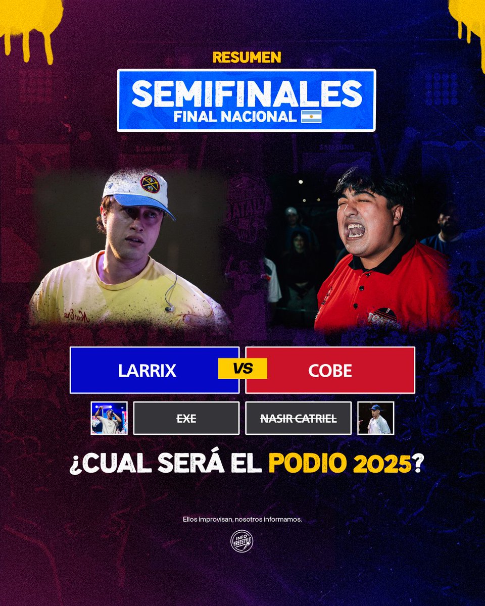 InfoFreestyle2's tweet image. ¡Los FINALISTAS de la Final Nacional de Red Bull Batalla Argentina 🇦🇷! 🏆