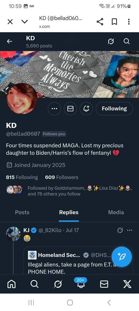 Can we give this account a boost, the follow back please give <a href="/bellad0607/">KD</a> a follow, repost 💪 🫶 👊 💥 💯 🇺🇸