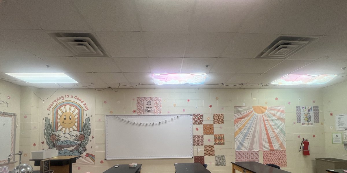 I managed to finish a wall in my classroom today!