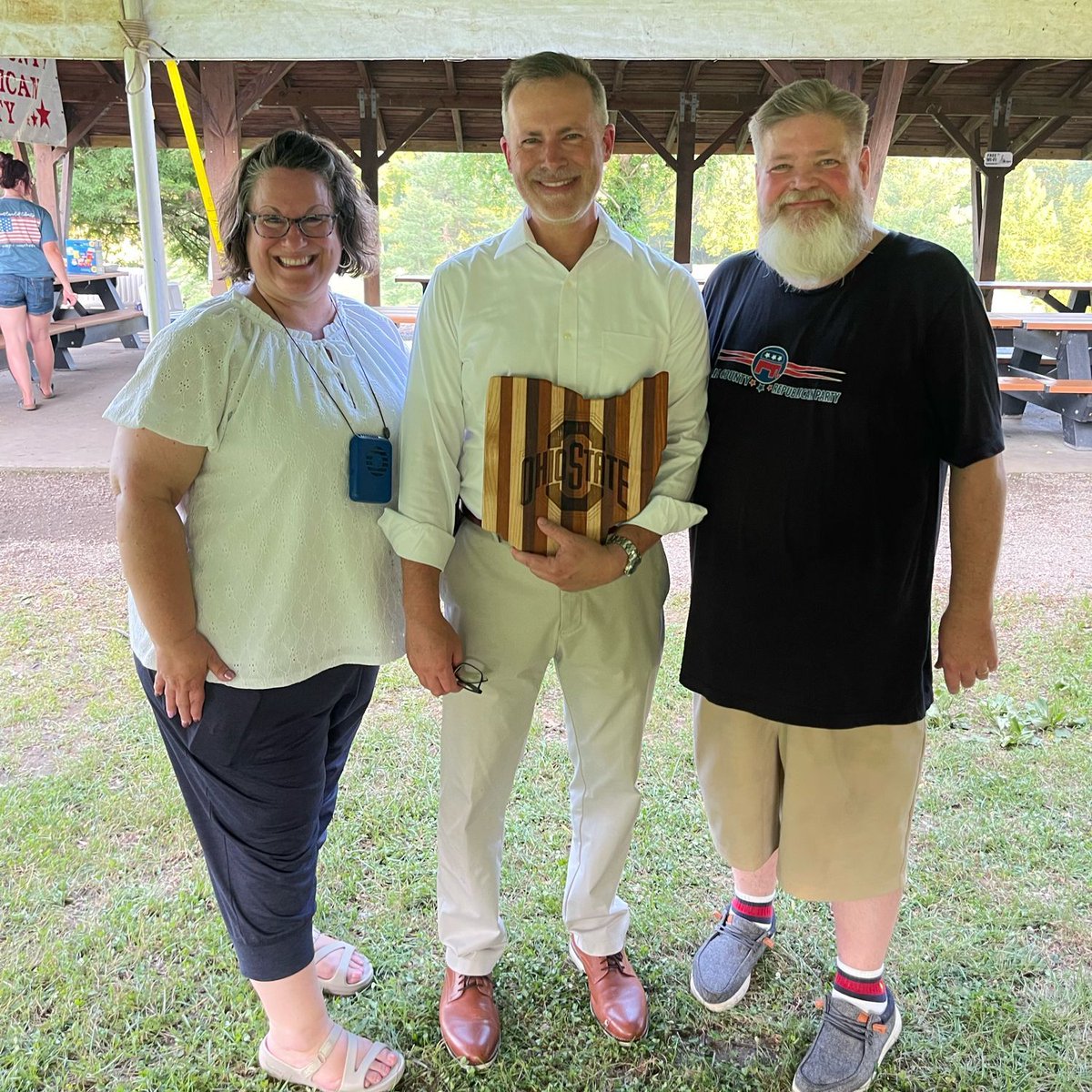 Great night in Galliplois for the Gallia County GOP Corn Roast. Conservatives agree that secure and honest elections are a top priority, and I was honored to share my election security plan with them.