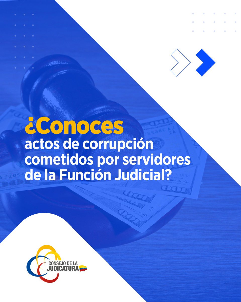 CJudicaturaEc's tweet image. ⁉️| #PreguntasFrecuentesCJ
¿Conoces actos de corrupción en la Función Judicial?
¡Actúa con responsabilidad y denúncialos!
Acércate a la Dirección Distrital del Consejo de la Judicatura más cercana y presenta tu denuncia de forma segura y confidencial.
🔗 Consulta aquí la…