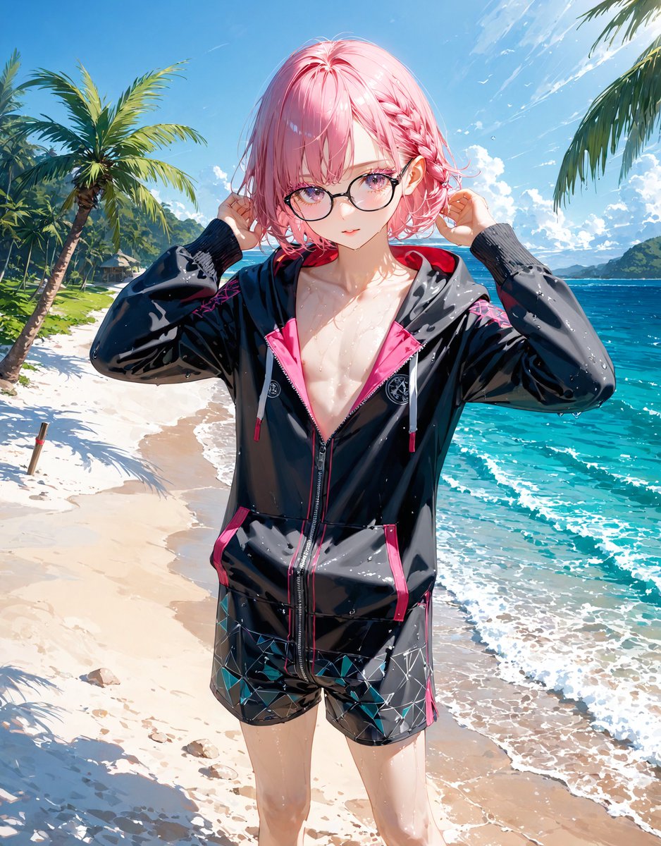 payasisi's tweet image. おはこの娘♂
水着ミカだよ!
「おにーさん、僕と遊ぼうよ❤️」
今気づいたけど、後ろに刺さってるの何ですかねぇw
#AIイラスト #Aiart