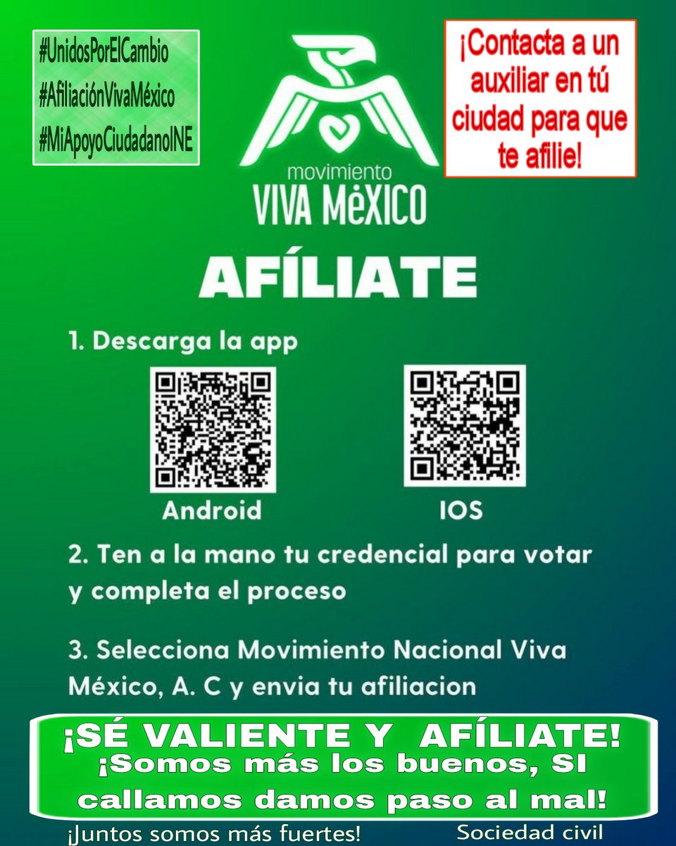 Ea!!!✌️
Así es Hazte Sentir, mientras unos caminan en lodo con los narcotraficantes, Eduardo Verástegui camina con la frente en alto y nosotros  a su lado.
Estamos construyendo un partido Movimento Viva México, donde la simulación no tiene cabida !AFÍLIATE!
Aux.Puebla 2223577059