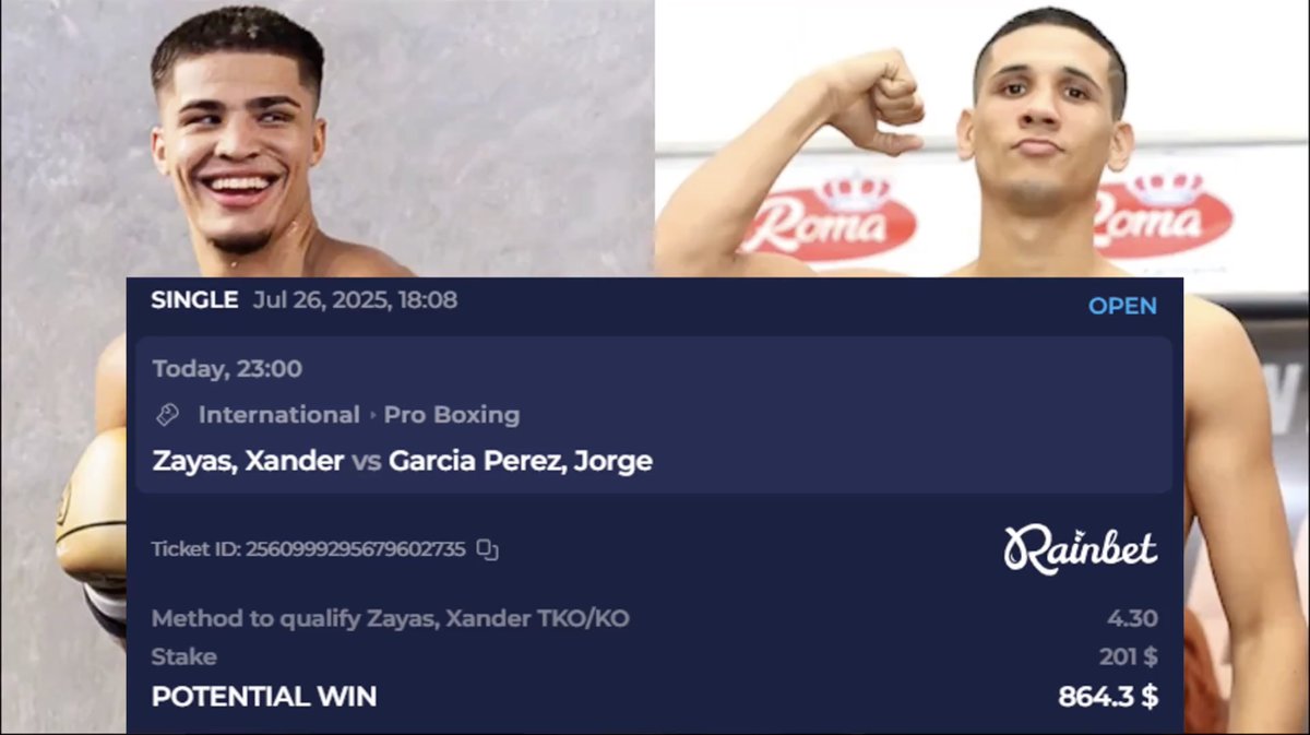 lefthook25's tweet image. I’m riding with Xander Zayas tonight 🥊
Kid’s 21-0, Undefeated
Garcia Perez is tough, but Zayas is younger, faster, sharper.
Might be the start of something big
#ZayasGarcia