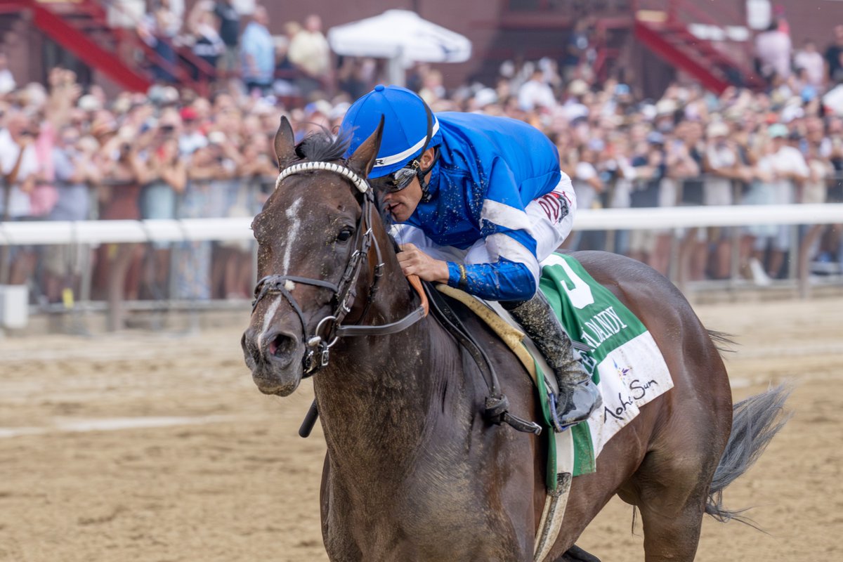 EricaPhotog's tweet image. Sovereignty, trained by Bill Mott and ridden by @JuniorandKellyA, wins the Grade II Jim Dandy Stakes #SaratogaRaceCourse #Saratoga