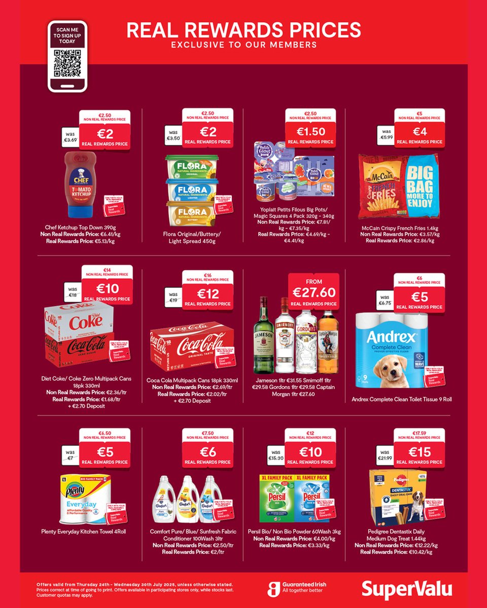 🟥🟧 REAL SUMMER SAVINGS 🟥🟧

Call in for our latest special offers in store now !

Offers valid Thursday 24th to Wednesday 30th July 2025, unless otherwise stated.
#GarveysSuperValu #Castleisland
