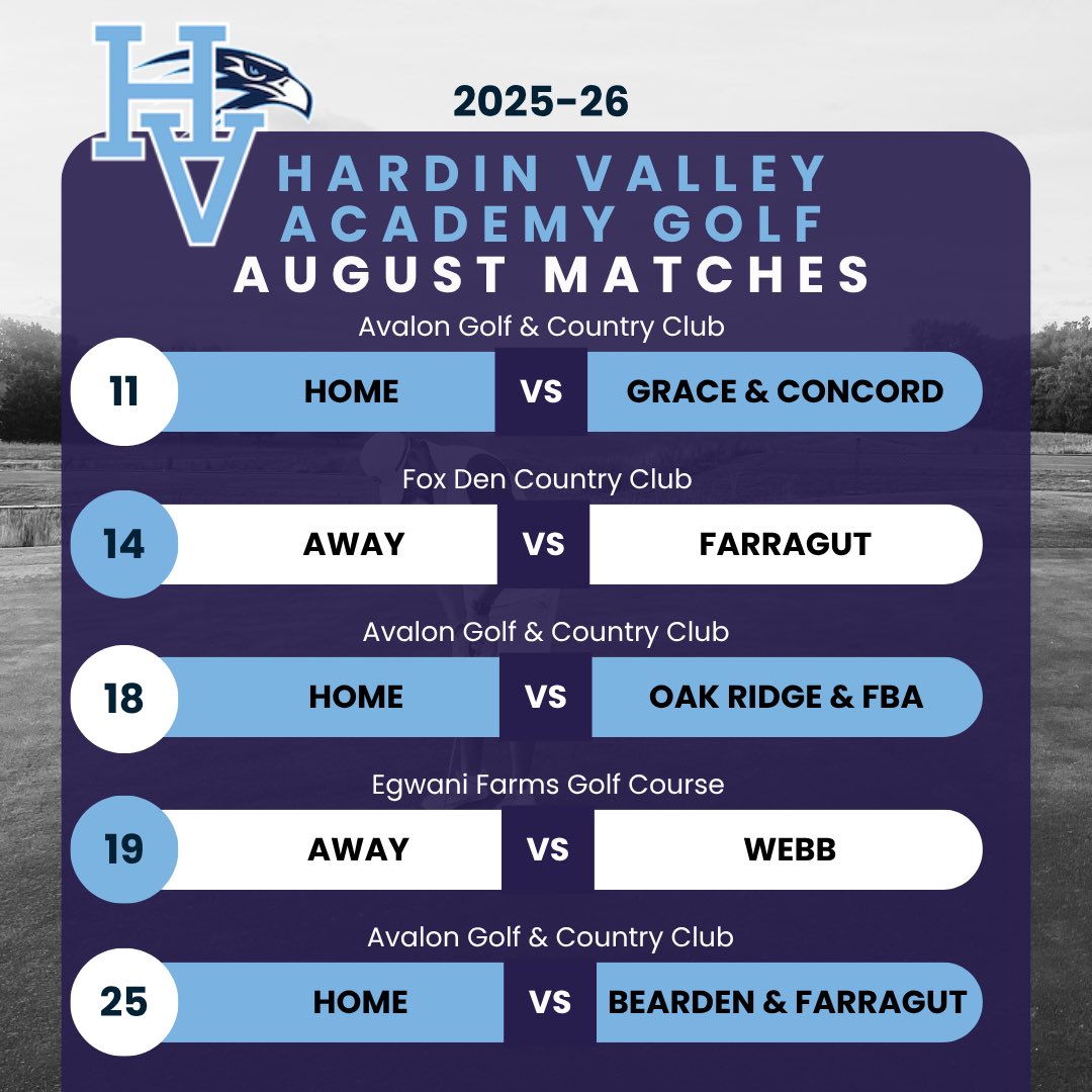 HVAGolf's tweet image. It’s time for another season of high school golf! @HVAAC @hva_athletics @HVAHawks @Avalon_Golf @5StarPreps