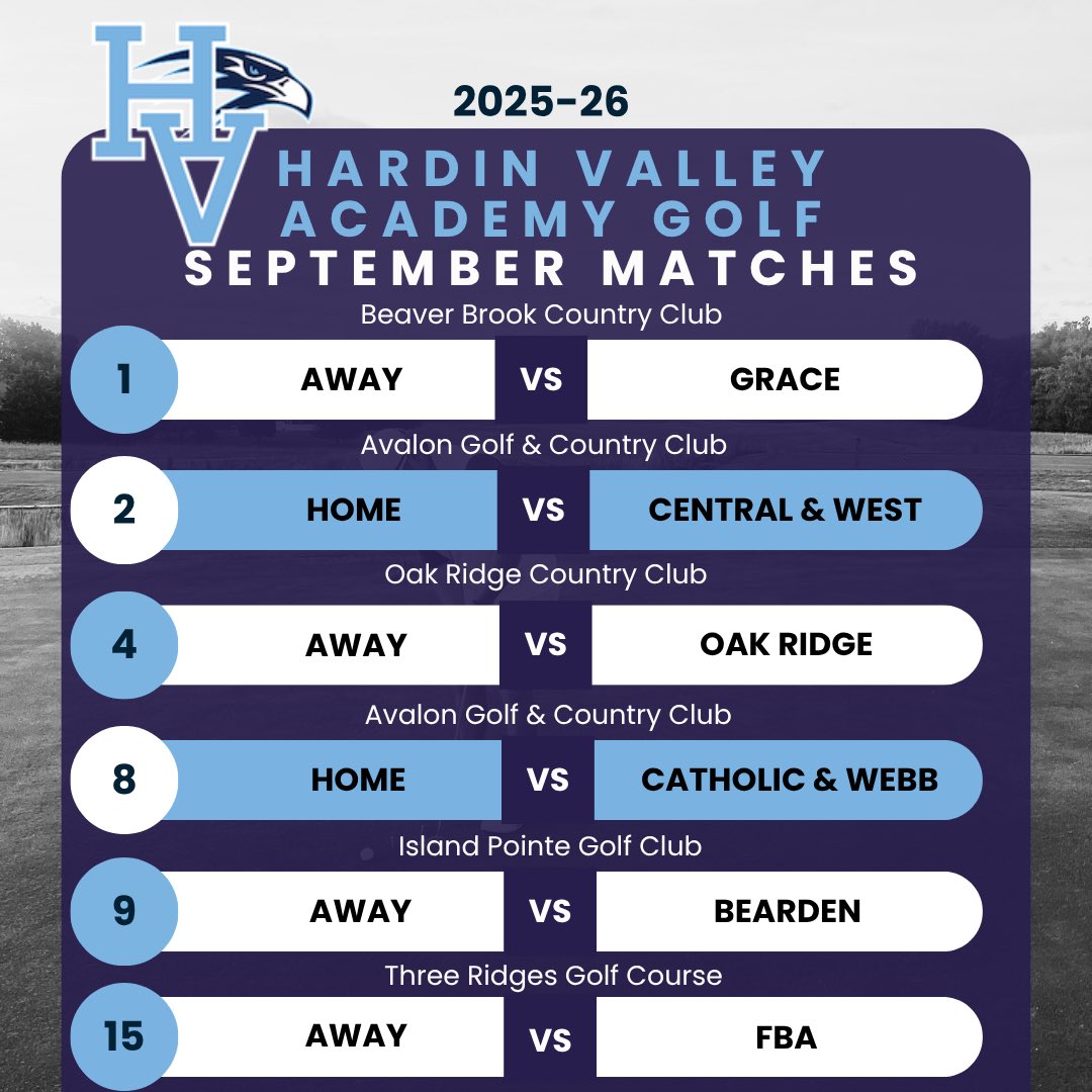 HVAGolf's tweet image. It’s time for another season of high school golf! @HVAAC @hva_athletics @HVAHawks @Avalon_Golf @5StarPreps