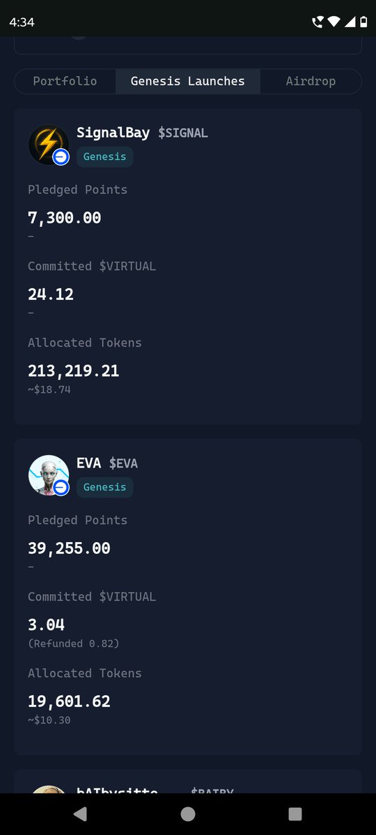 Hi, <a href="/virtuals_io/">Virtuals Protocol</a> my commited 24  $Virtuals not refunded for <a href="/signalbay_com/">SignalBay</a> agent , and send it back ASAP