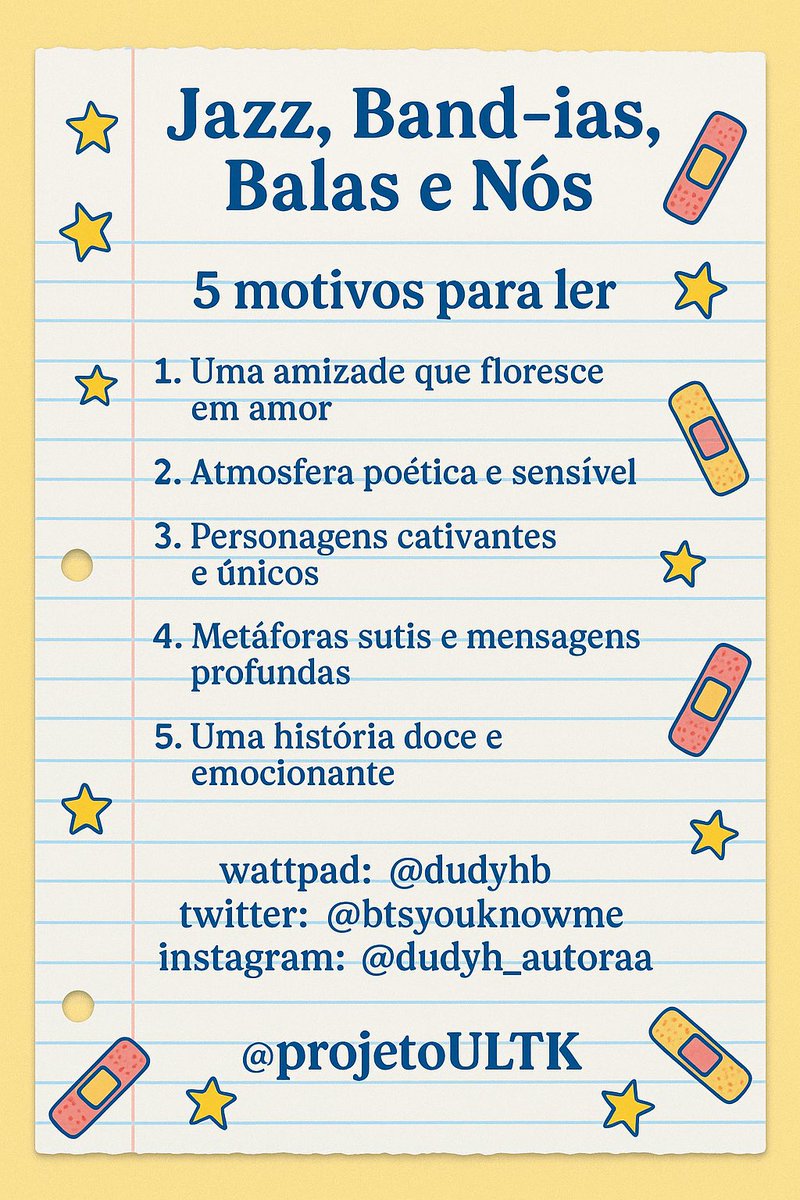projetoULTK's tweet photo. ๐๏ธ DIVULGAรรO DA SEMANA | #ULTK
E a fanfic sorteada da semana foi: โ๐๐๐ณ๐ณ, ๐๐๐ง๐-๐ข๐ฌ, ๐๐๐ฅ๐๐ฌ ๐ ๐๐จฬ๐ฌโ, por @btsyouknowme
Conheรงam mais um pouquinho da estรฉtica e da histรณria, incluindo um plot ๐๐จ๐๐จ com abordagens ๐ฅ๐๐ฏ๐๐ฌ e pouco vistas na plataforma ๐ฉนโค๏ธโ๐ฉน https://t.co/efGLRMgmf6