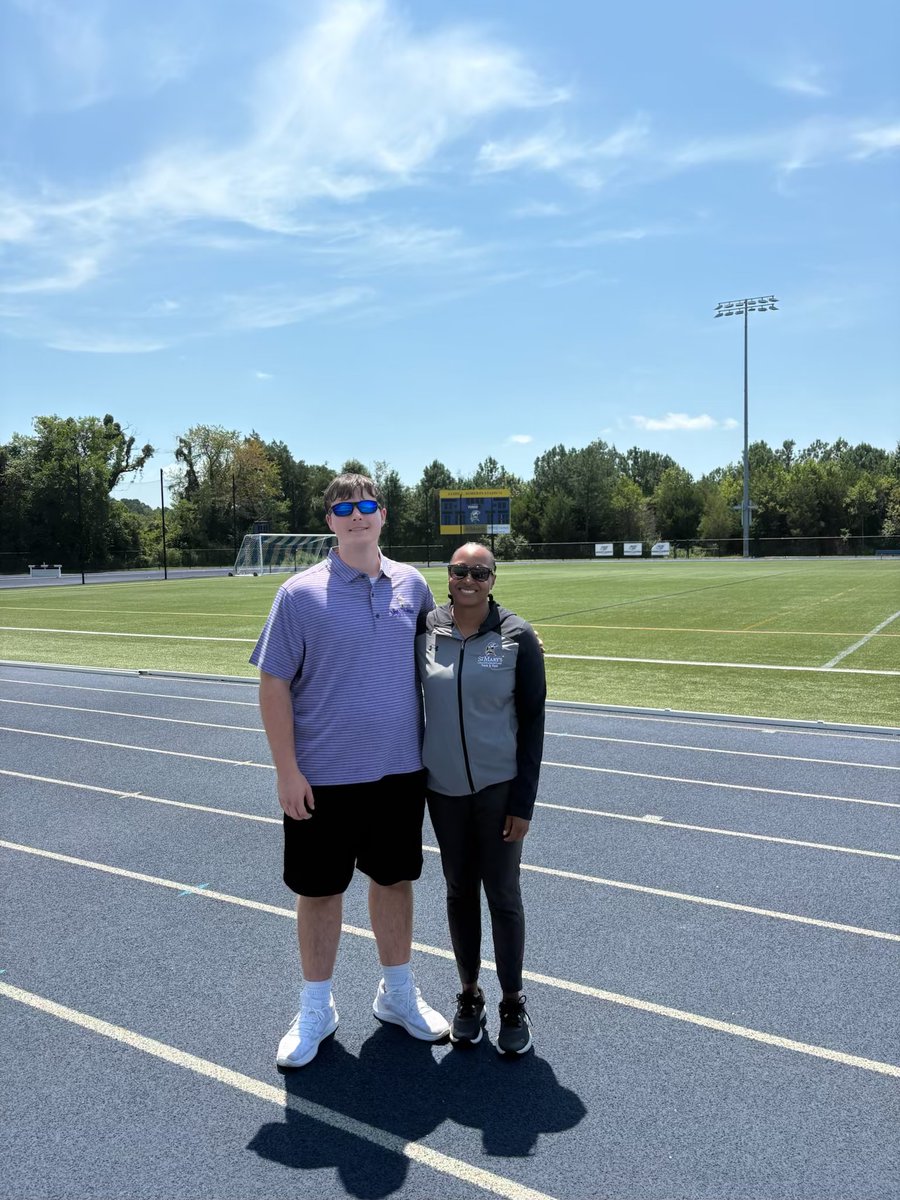 JacobUrbanDavis's tweet image. Had a great visit to St. Mary’s College of Maryland today. Went on an admissions tour and had an amazing conversation with @smcseahawks Director of Track and Field Coach Potter. Thank you for having me SMCM!