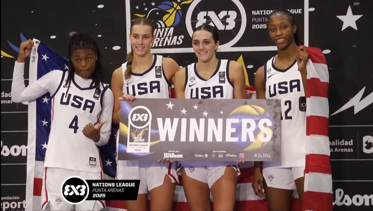 The USA Women are your Stop 5 WINNERS 🏅🏅🏅🏅

#3x3NL