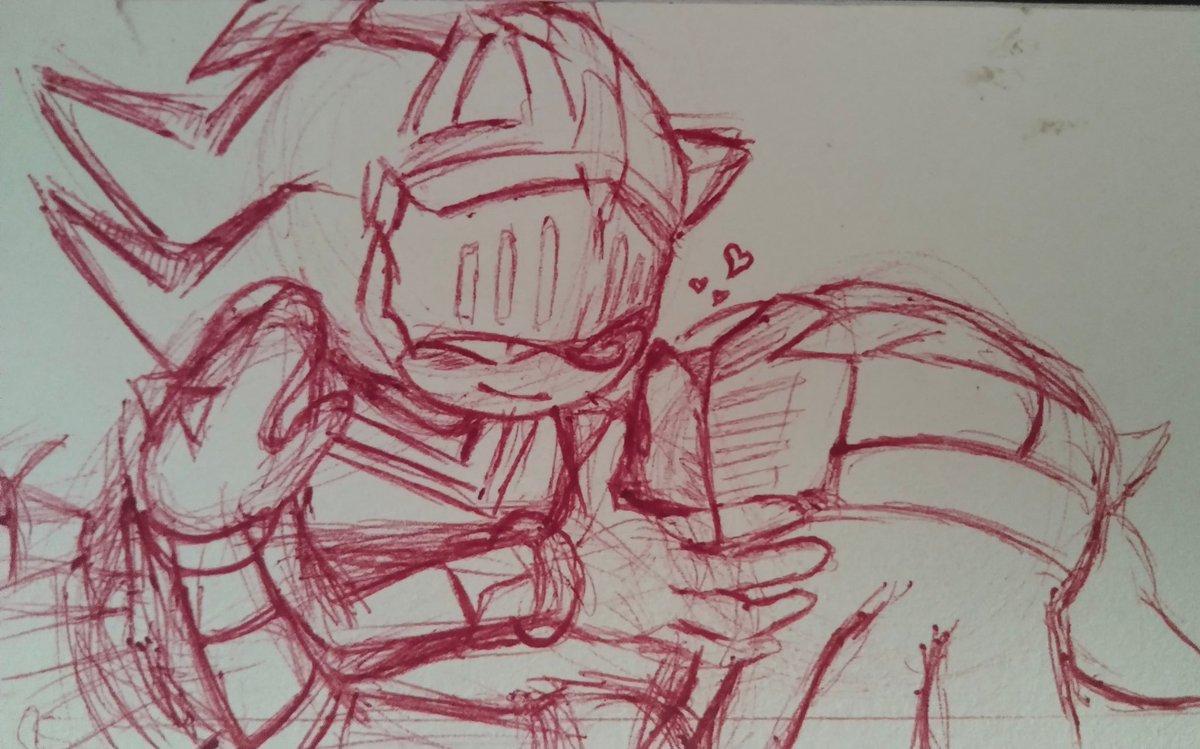 A sketch of them ❤️🖤
#knuxadow #ShadowTheHedgehog #KnucklesTheEchidna
#stbk