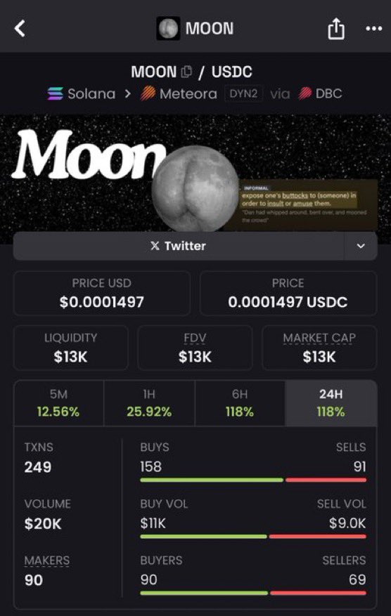 ChideraHenry15's tweet image. Another undervalued JUP coin is $MOON

$Uranus is still holding near 40m - I&apos;m constantly hunting for low cap lagging coins in related narrative ecosystems 

45onbdaeLB9dFQ3SmvXbeVnVHJ7Pewya1Ab1Ubtijups

$bonk $tom $alon $andrea $kori $dale #colossus2 $rudi $ani #valentine…