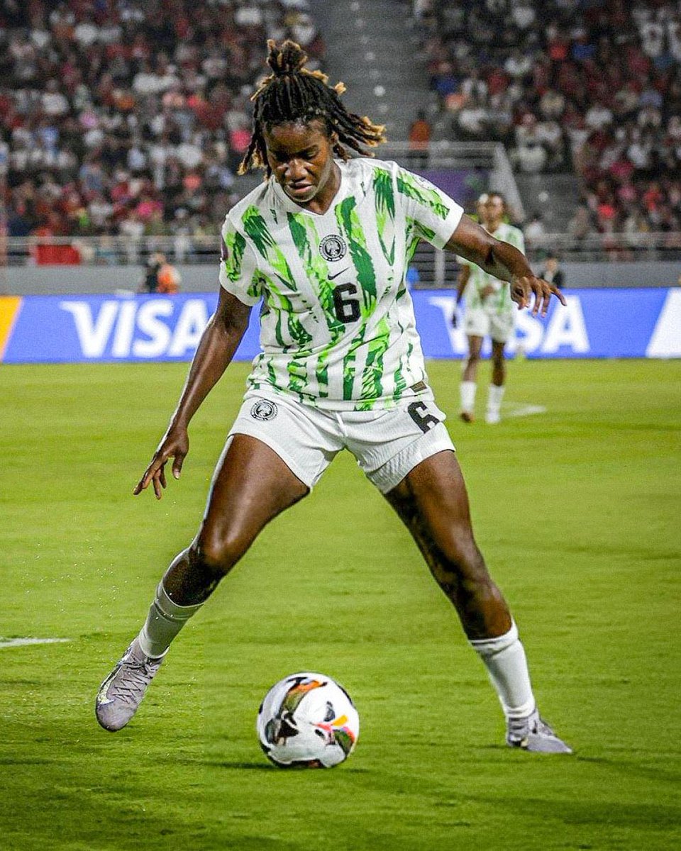 Ladies and Gentlemen, here's a real superstar, Esther Okoronkwo #WAFCON2024 #SuperFalcons ❤️ 🏆