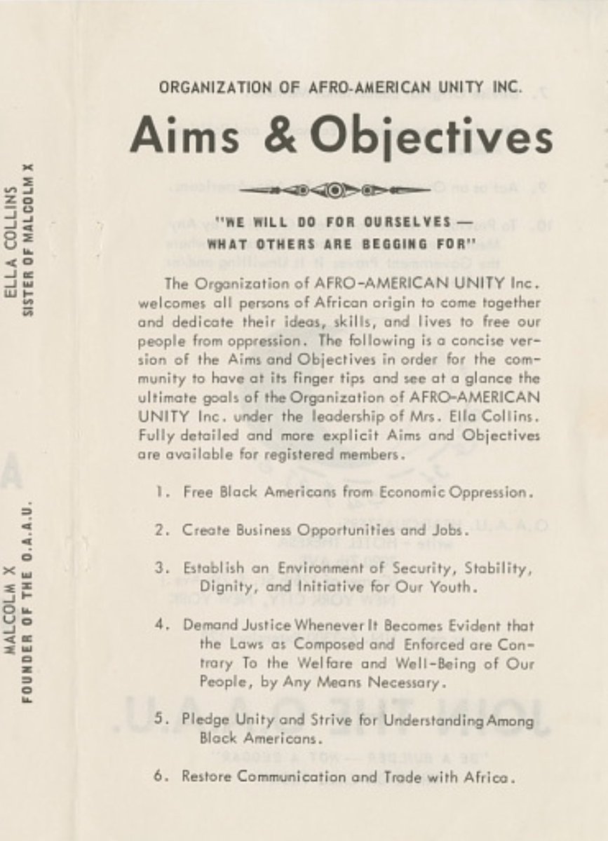 LeftSentThis's tweet image. “We must unite our 22 million people in America with our 200 million brothers and sisters on the continent of Africa. And once we do this, we’ll have the strongest, most powerful bloc on this earth.”
— Malcolm X, speech at the founding rally of the Organization of Afro-American…