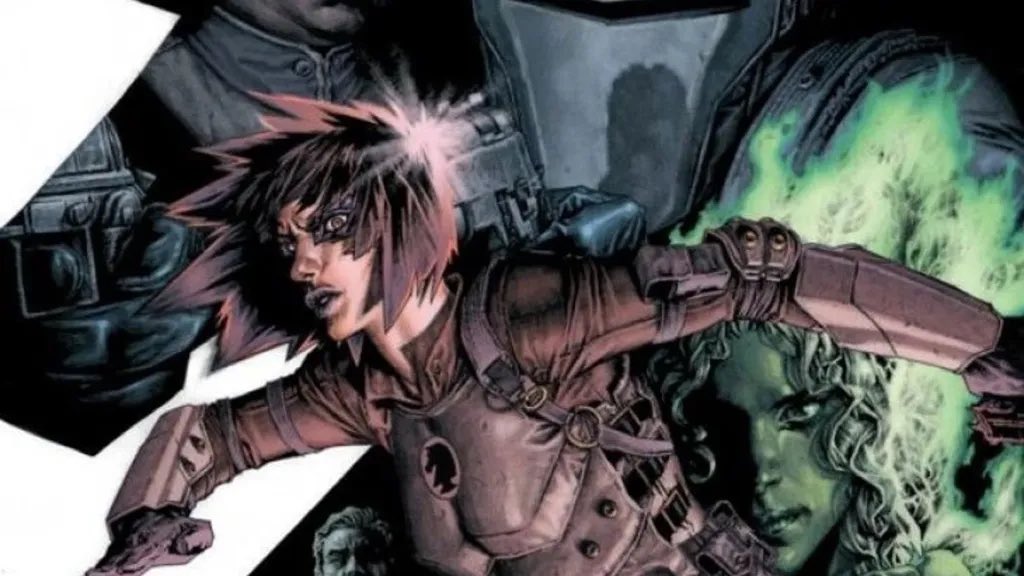 DC_DailyPlanet's tweet image. Dans le DCU, Sasha Bordeaux (jouée par Sol Rodriguez), introduite dans #Peacemaker S2, est une ancienne agente des services secrets, et l’ancienne seconde de Lucius Fox avant de devenir un cyborg OMAC !
(via @eavoss à la SDCC)