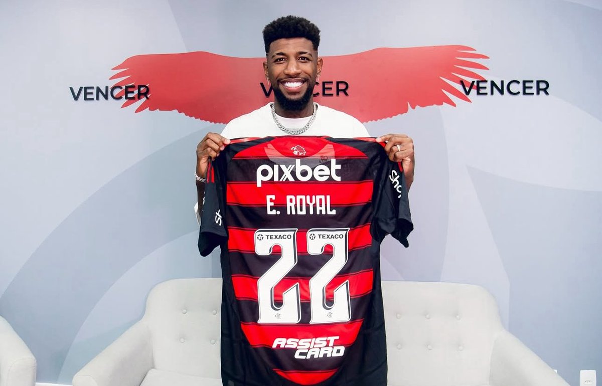 JulioMiguelNeto's tweet image. 📢 OFICIAL: EMERSON ROYAL É DO FLAMENGO! 🔴⚫
O Flamengo apresentou hoje seu novo lateral-direito: Emerson Royal, ex-Milan. O jogador vestirá a camisa 22, já esteve no CT George Helal o Ninho do Urubu, conheceu as instalações, realizou exames médicos e assinou contrato.
A…