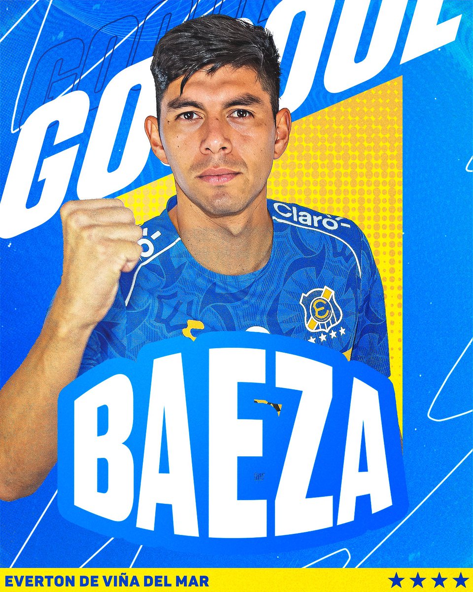evertonsadp's tweet image. 34’ ST ⏱️ • ¡GOLAZOOOO ORO Y CIELO! ⚽️ Jugada preparada entre Alan Medina y Álvaro Madrid, que termina con la definición de Nicolás Baeza para el cuarto 🇺🇦❤️‍🔥.

Fecha 17 📌 #LigaDePrimeraItaú ⭐️

#EVEvsHUA 🔵🟡 4-1 ⚫️🔵

🔹 #YoCreoEnElEforé • #VamosEverton • #Evertonízate 🔸