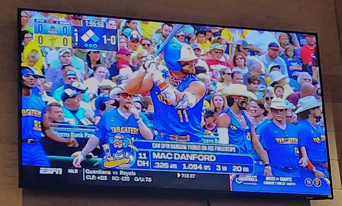 Former Boll Weevil Mac Danford playing on <a href="/espn/">ESPN</a> with the <a href="/TheSavBananas/">Savannah Bananas</a> expansion team the Texas Tailgaters
<a href="/EnterpriseState/">Enterprise State</a> <a href="/weevilathletics/">Enterprise State Athletics</a> <a href="/acccathletics/">ACCC</a>